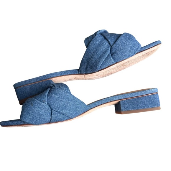 J.McLaughlin - Hannah Denim Braided Slide Sandals Sz 8.5 - Picture 10 of 10